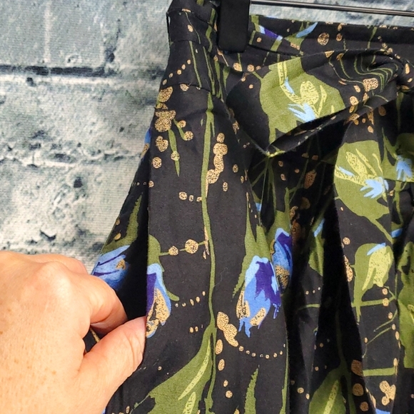 LOFT | Retro Style Ethereal Fairycore Cotton A-Line Floral Skirt - Picture 4 of 10